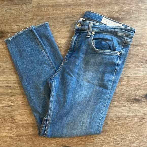 Rag & Bone Cate Mid-Rise Skinny Jeans - Cabell with Holes - Picture 2 of 11